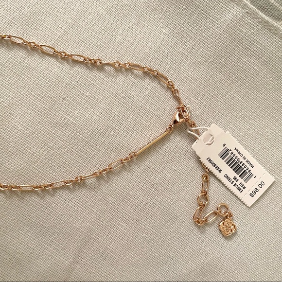 KENDRA SCOTT Gold Chain Druzy Necklace NWT - Picture 3 of 5